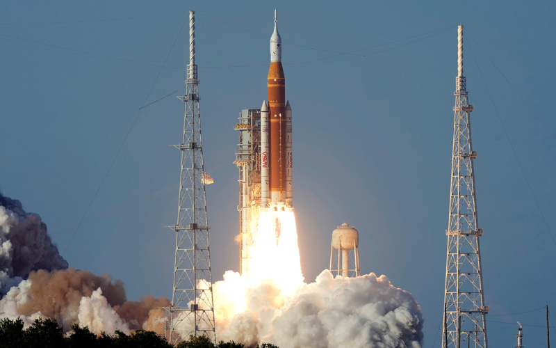 Artemis II astronauts bound for moon after rocketing away from Florida pad