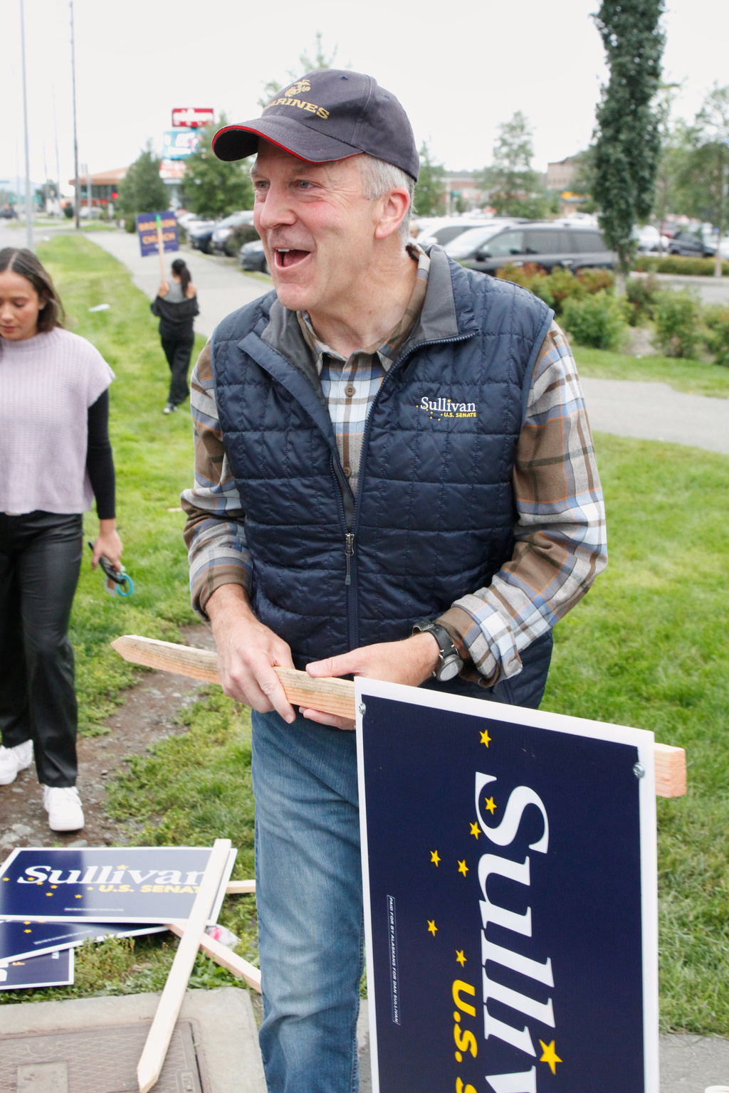 Sen. Sullivan, former US Rep Peltola begin Alaska US Senate campaign