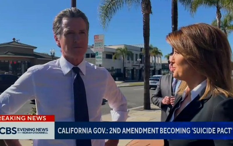 Newsom rants about 2nd Amendment in state that ignores it