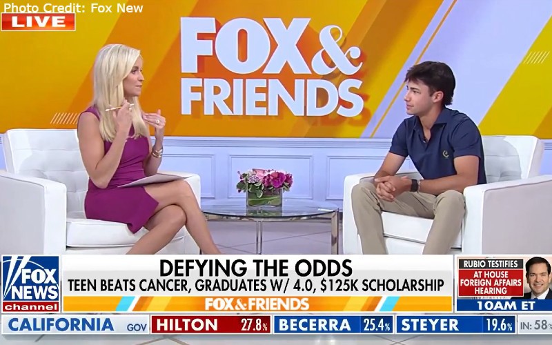 Teenager completes high school with 4.0  GPA  while battling cancer