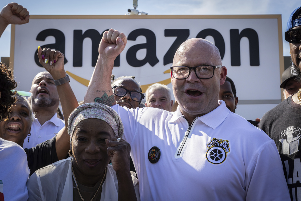 Amazon workers are striking at multiple delivery hubs.