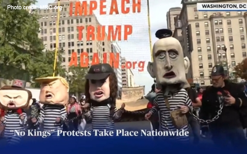 'No Kings' protests get royal treatment from liberal media