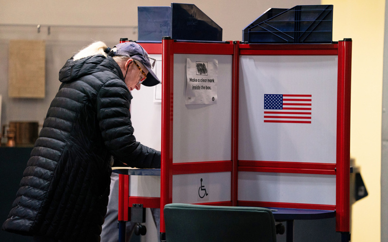 Bomb threats in New Jersey and Trump warnings for California mark final day of voting