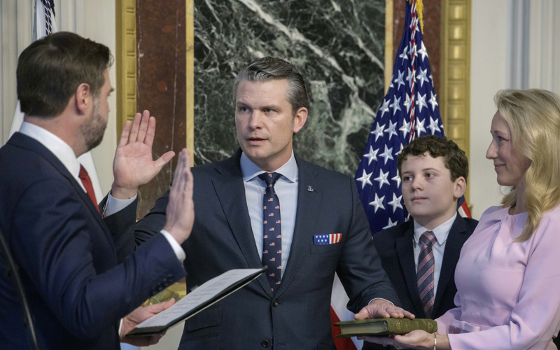 Hegseth is quickly sworn in as defense secretary after dramatic Senate vote