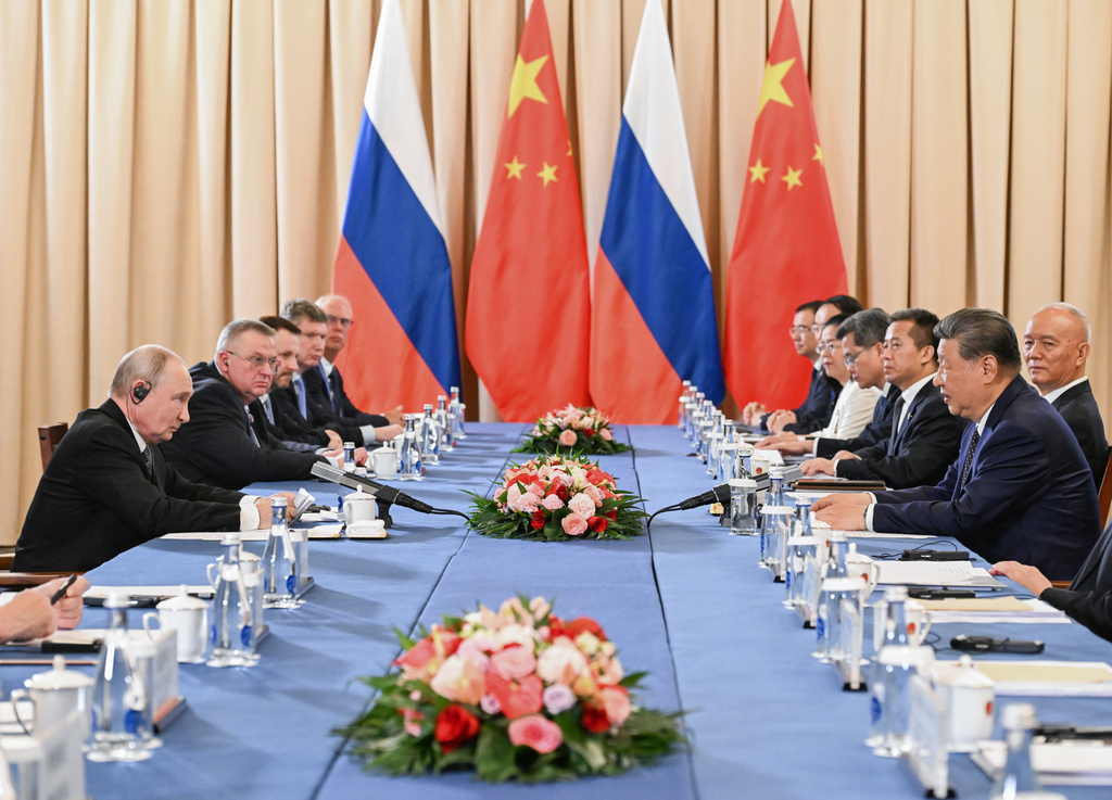 Leaders of China, Russia and India meet to counter US influence