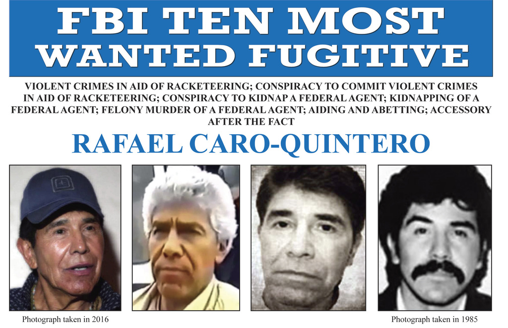 Drug lord Rafael Caro Quintero to be arraigned in NY after transfer from Mexico