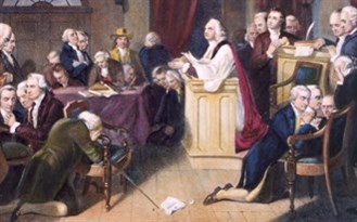 Founding Fathers praying (painting)