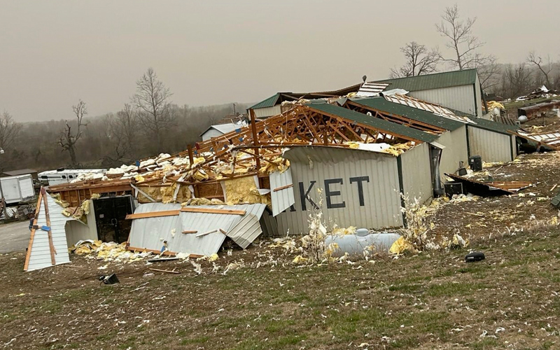 Monster storm across the US sparks scores of tornadoes and fire, killing at least 17