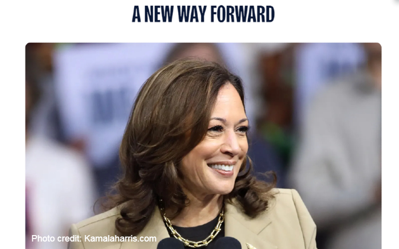 Harris promises 'new way forward' but borrowed from former nominee