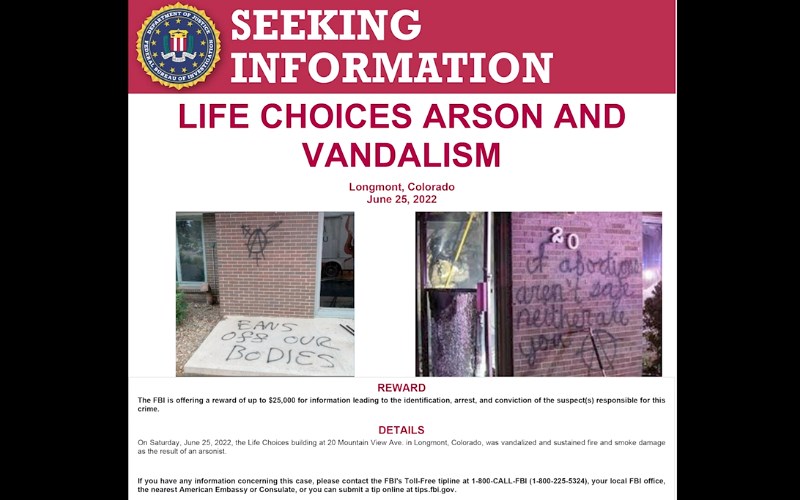 FBI credited for investigating CO arson, vandalism case