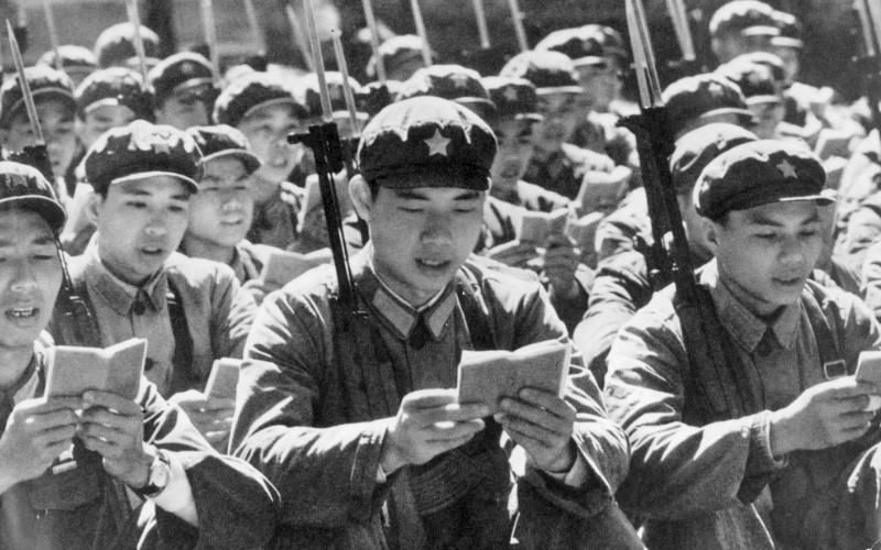 Students returning with backpack full of books, mind full of Mao