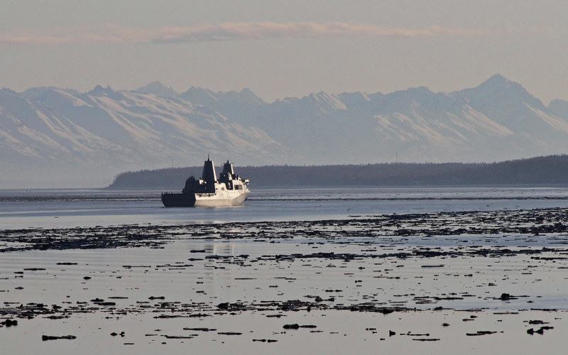 The military is searching for a US Marine missing off the coast of California