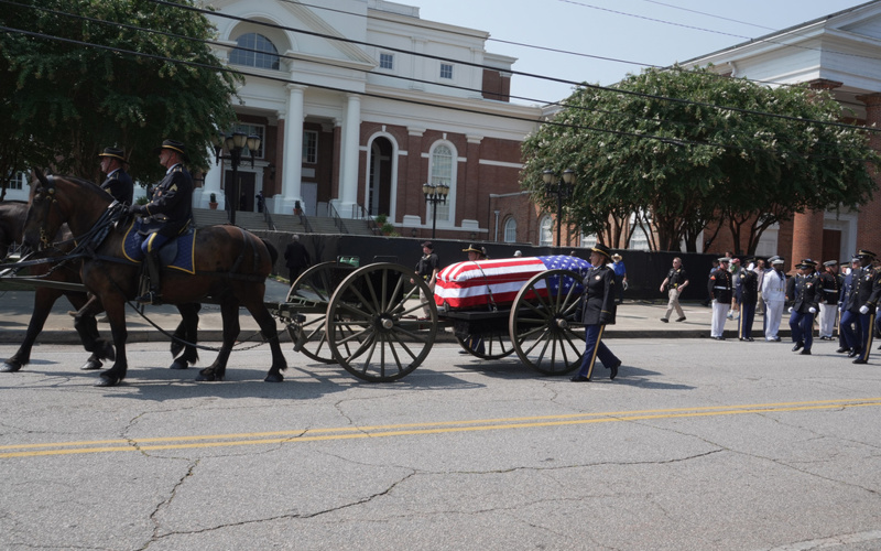 Lindsey Graham returns home one last time for his funeral in South Carolina