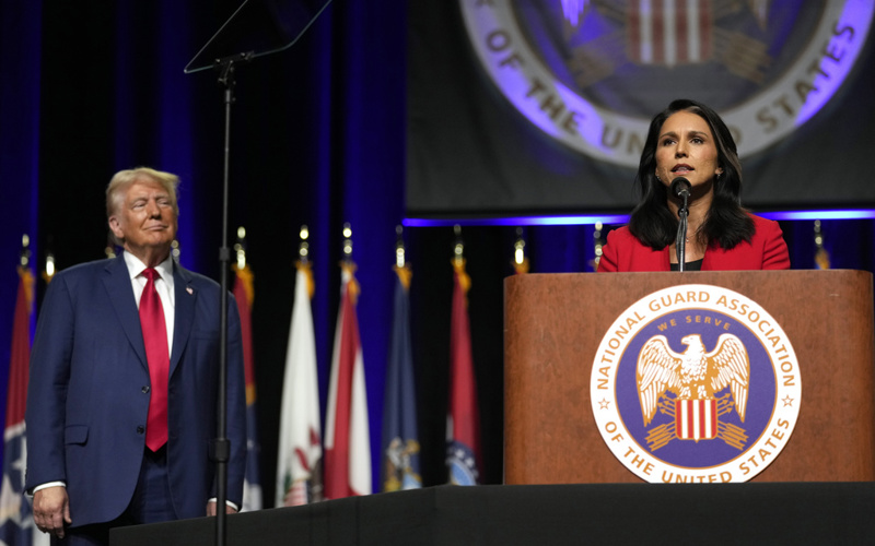 While Harris touts middle class background, Trump lures Gabbard to 'party of the people'