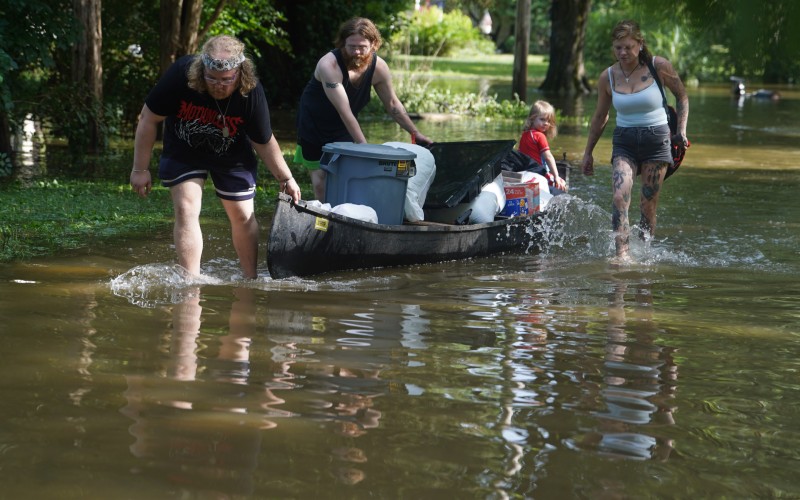 Flooding risk remains as storms move from the Midwest to states along the east coast
