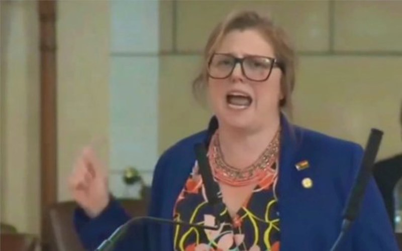 State senator's hysterical chant couldn't stop trans youth bill