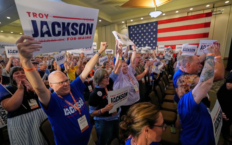 Maine Democratic delegates choose Troy Jackson as new nominee to face US Sen. Susan Collins