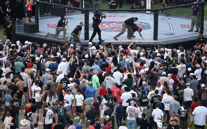 Donald Trump turns 80 and celebrates with UFC cage fighting on the White House lawn