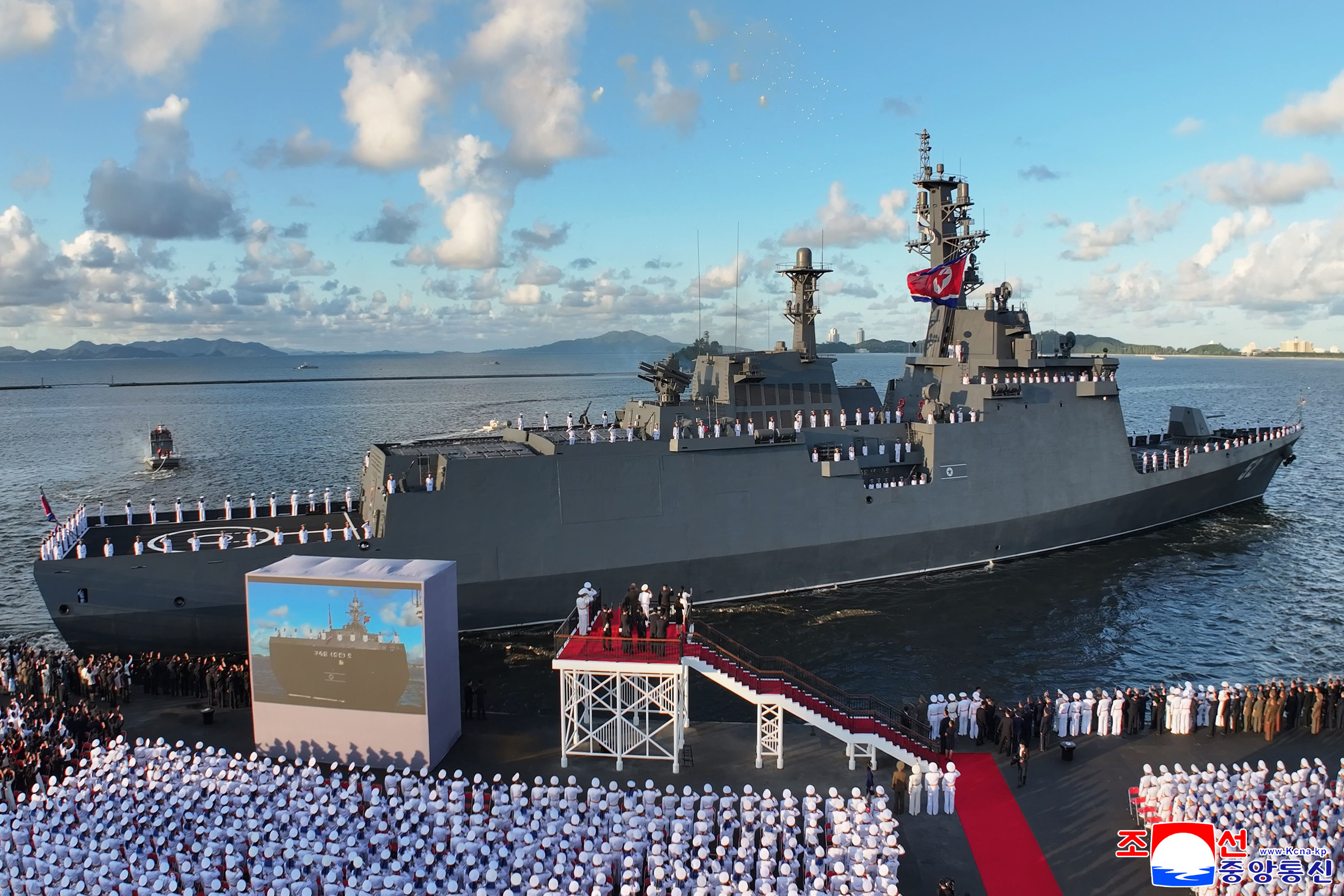 North Korea adds second naval destroyer as US, South Korea and Japan hold military exercise
