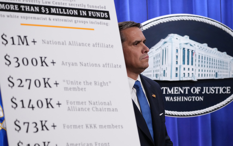 Southern Poverty Law Center claims law enforcement knew about its informant program