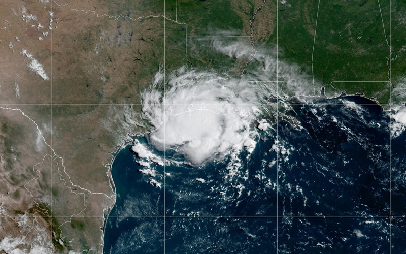 Edouard weakens into a tropical depression but still dumping rain into Texas