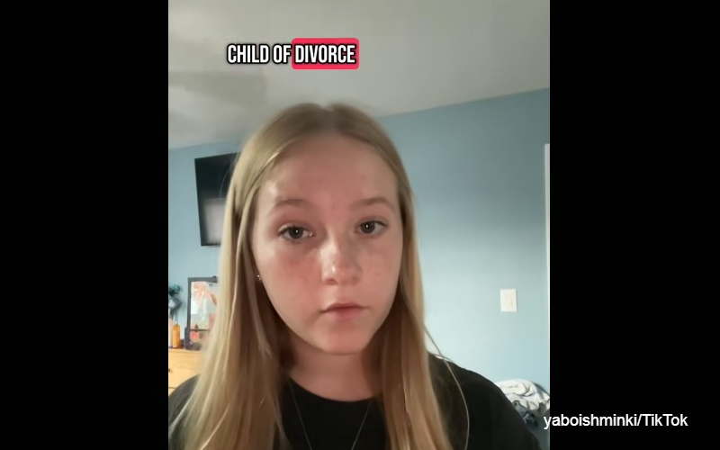 Girl's TikTok poem reminds parents divorce hurts children most