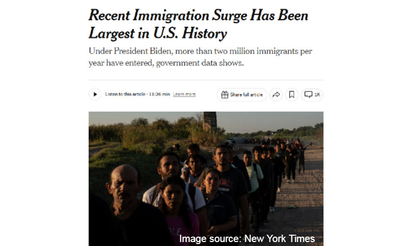 Times publishes post-election scoop about historic 'immigration surge'