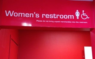 Target restroom