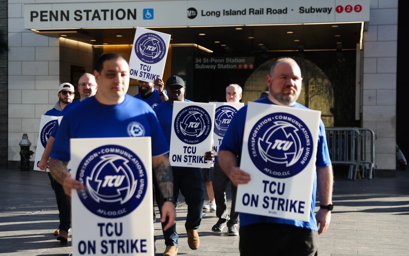North America’s largest commuter rail system shuts down as workers strike