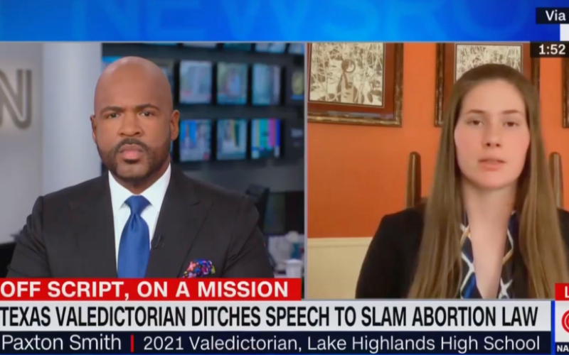 Libs gush over teen's 'brave' but sad abortion speech