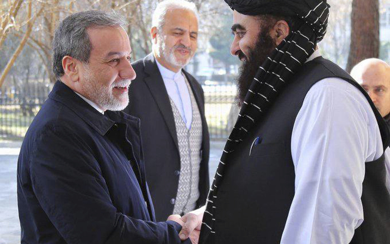 Iran's foreign minister meets the Taliban in the first visit to Kabul in 8 years