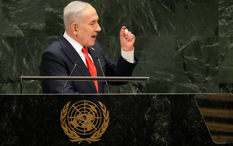 Netanyahu, at UN, calls accusations of genocide in Gaza 'the biggest lie of the century'