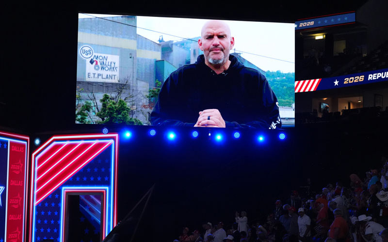 Democratic Sen. Fetterman speaks to GOP midterm convention...fellow Dems not happy