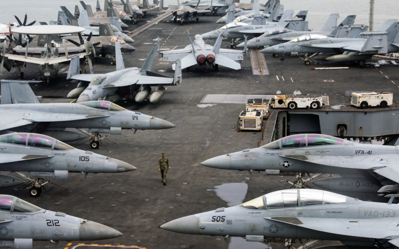 U.S. supercarrier streaming to scene where Trump gave mixed signals to regime and 'Iranian Patriots'