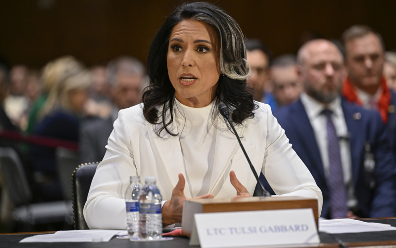 Tulsi Gabbard, Trump's pick to oversee US spy agencies, faces fiery confirmation hearing