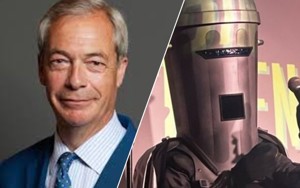 Could man wearing trash can actually win open Parliament seat?