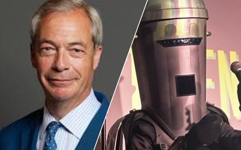 Could man wearing trash can actually win open British Parliament seat?