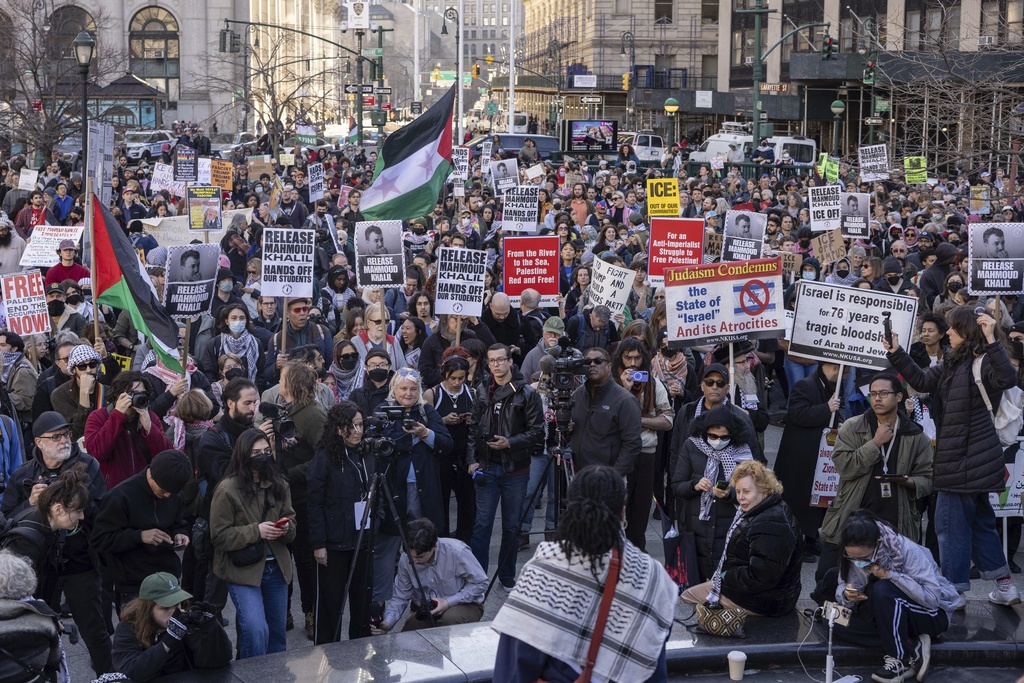 Trump warns that arrest of Palestinian activist at Columbia will be 'first of many'