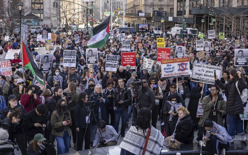 Trump warns that arrest of Palestinian activist at Columbia will be 'first of many'