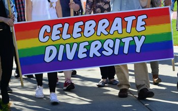 "Celebrate Diversity" banner