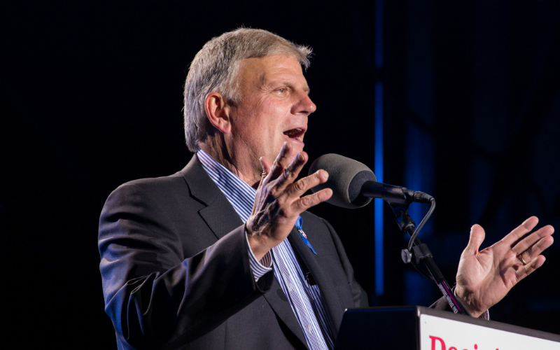 Land delights in Graham's message to soul-selling Dems