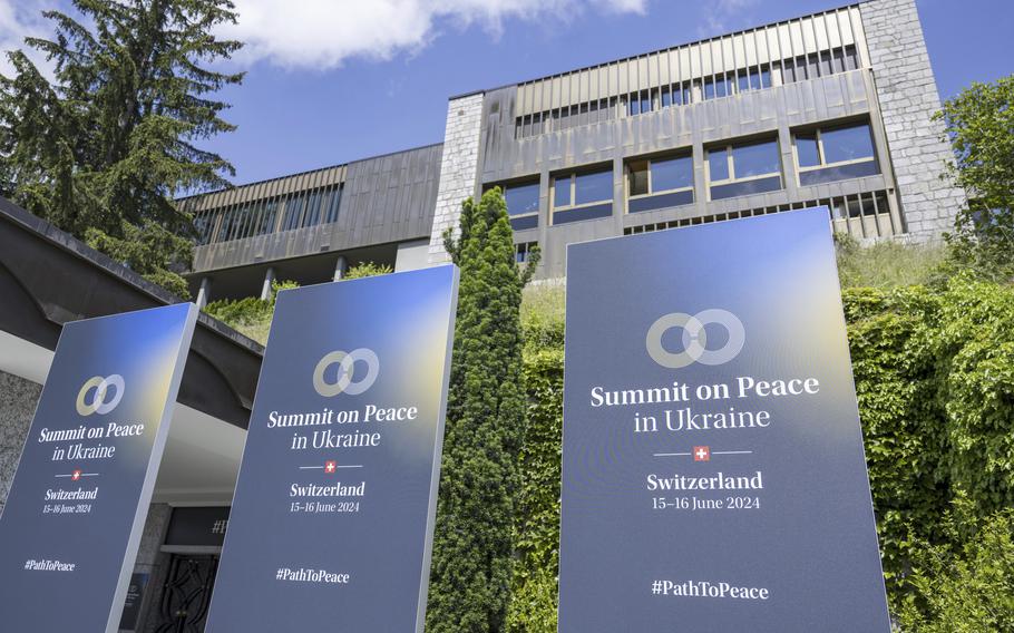 World leaders to meet at Swiss resort on possible Ukraine peace roadmap. Russia is notably absent