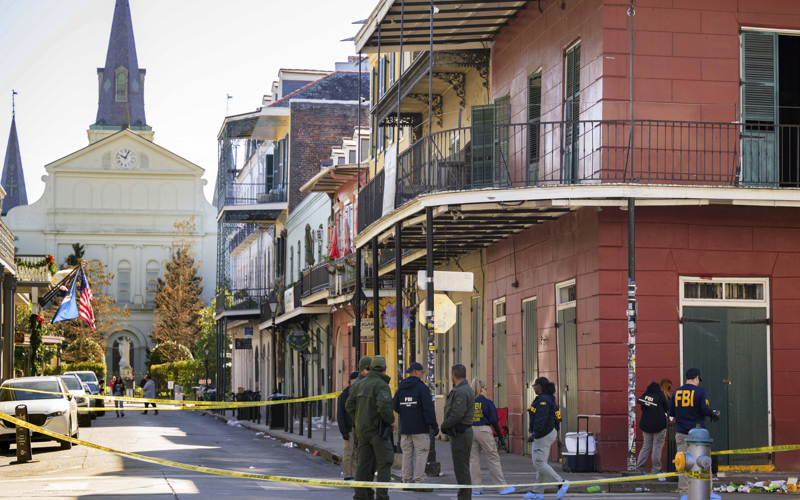 Driver rams New Year's revelers in New Orleans, killing 15; FBI doesn't believe he acted alone