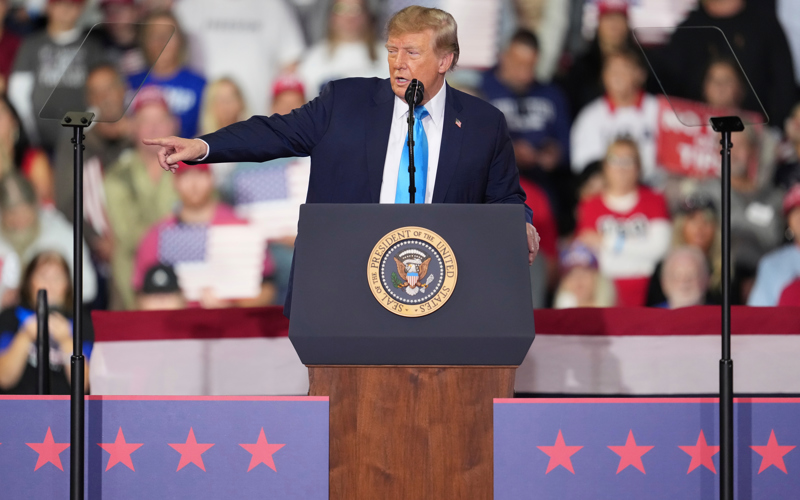 Trump touts his power at Kentucky rally to energize voters ahead of midterm elections