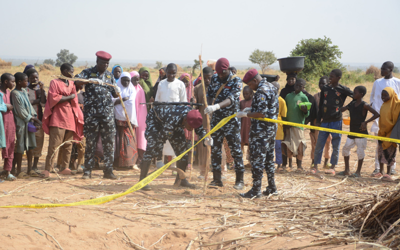 Nigerian villagers are rattled by US airstrikes that made their homes shake and the sky glow red