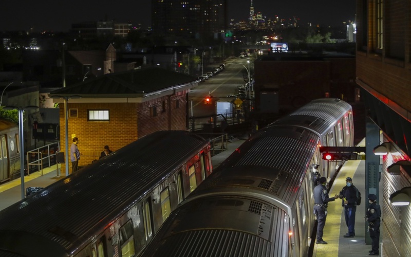 New York police work to ID woman set ablaze in subway by illegal alien