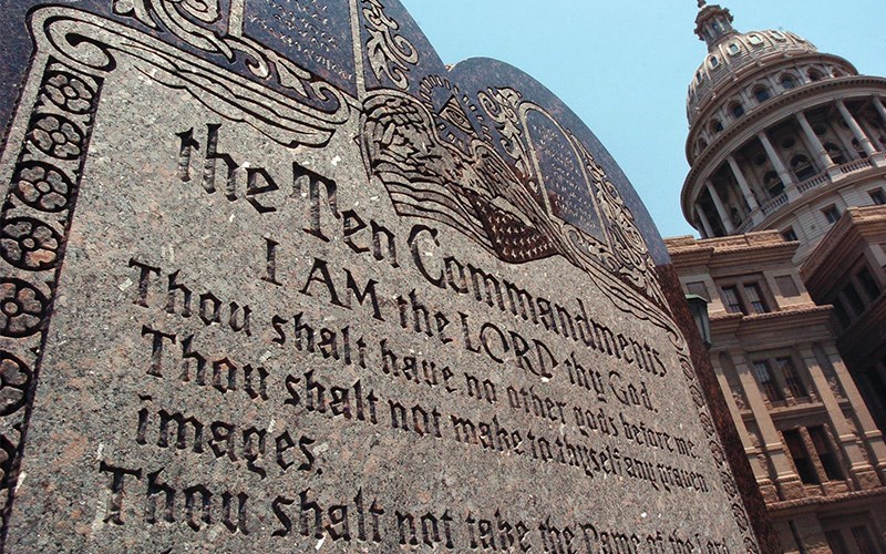 If anything passes the 'history and tradition' test, it's the Ten Commandments