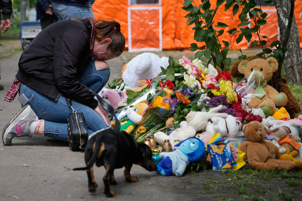 Kyiv mourns as death toll from Russian attack in the Ukrainian capital rises to 24