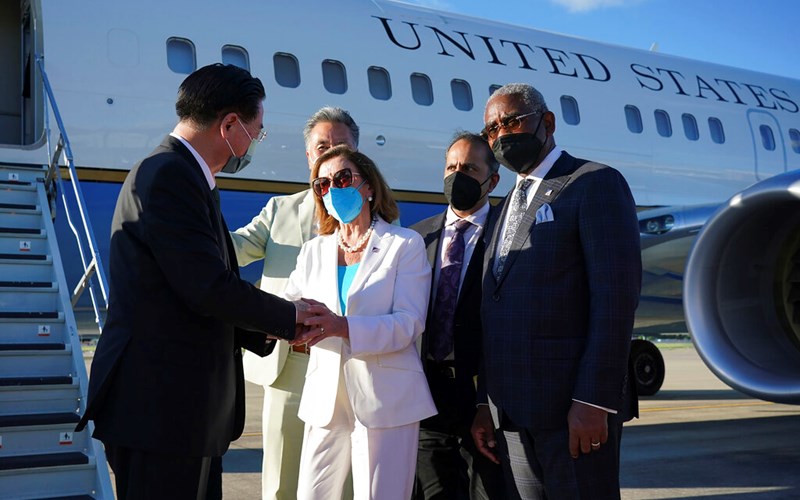 Pelosi departs Taiwan with a pledge for continuing U.S. support