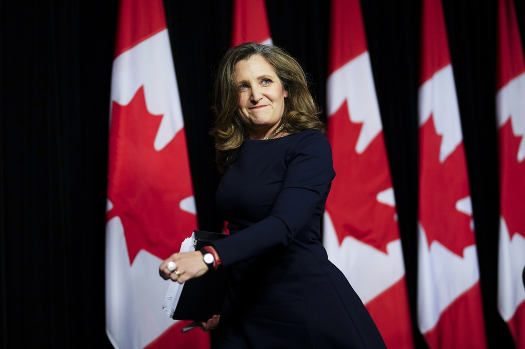 Ex-Finance Minister Chrystia Freeland is running to replace Trudeau as Canada's prime minister